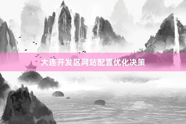 大连开发区网站配置优化决策